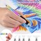 Square Diamond Art Pen - Metal Drill Pens with Square & Round Drill Heads Plus Multiplacer Tips, Comfort Grip 5D Rainbow Tools